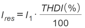 corriente armonica vs fundamental vs thdi